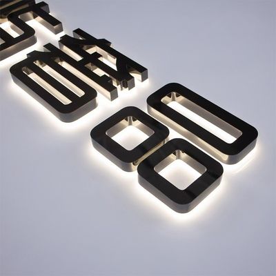 Venda Brilhante caracteres luminosos de plástico LED sinal carta canal com tamanho personalizado