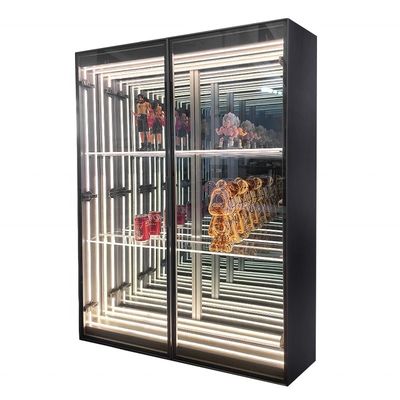 DC12V/AC110-220V Voltage Infinity Mirror Abyss Display Cases para suas vitrines de loja