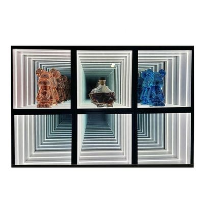 DC12V/AC110-220V Voltage Infinity Mirror Abyss Display Cases para suas vitrines de loja