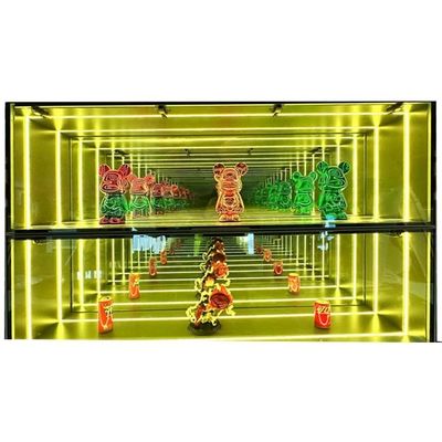 DC12V/AC110-220V Voltage Infinity Mirror Abyss Display Cases para suas vitrines de loja
