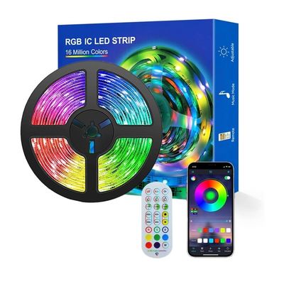 3M Aura BT Mesh Mobile Smart Phone APP Control Dimmable Flexível RGB SMD 5050 150 LED Strip Lights 3-