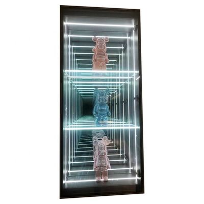 2024 Glass Jewelry 3D Infinity Mirror Display Case Luz LED de alto brilho Incluído