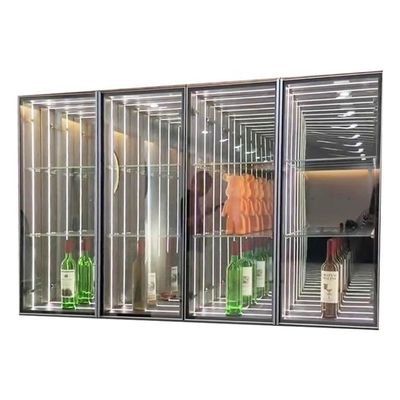 2024 Glass Jewelry 3D Infinity Mirror Display Case Luz LED de alto brilho Incluído