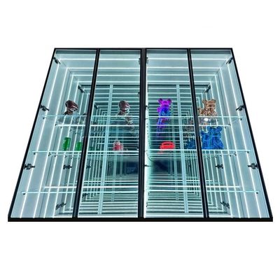 2024 Glass Jewelry 3D Infinity Mirror Display Case Luz LED de alto brilho Incluído