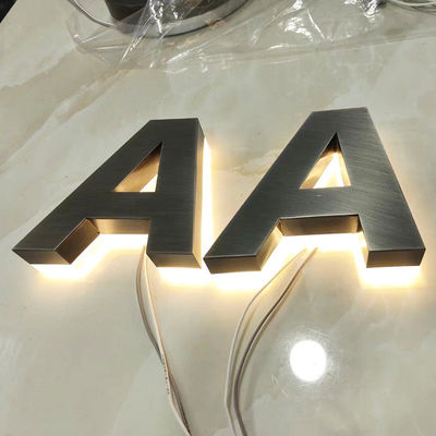 Display de publicidade interior e exterior de aço inoxidável acrílico LED