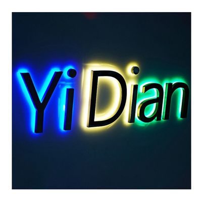 Tamanho personalizado Frontlit e Backlit 3D LED Canal Letras sinais para publicidade de porta