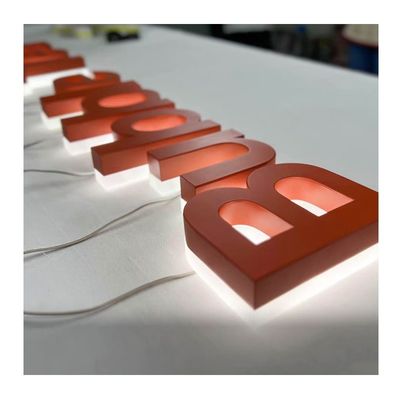Tamanho personalizado Frontlit e Backlit 3D LED Canal Letras sinais para publicidade de porta
