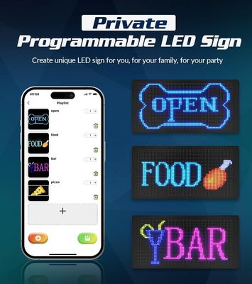 15.2CMx10.5CMx10.5CM Dimensões do pacote Display LED flexível com controlo inteligente APP