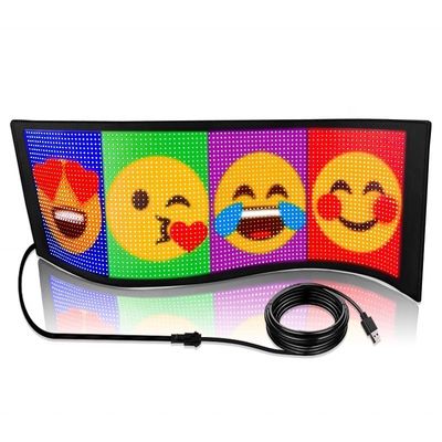 LED Scrolling Publicidade USB Store Sign Custom Text GIF Signs for Store Car Bar Hotel