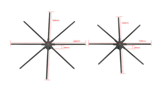 Ecrã holográfico 3D de alta resolução 150cm Protector de tela holográfico para fornecedores ODM