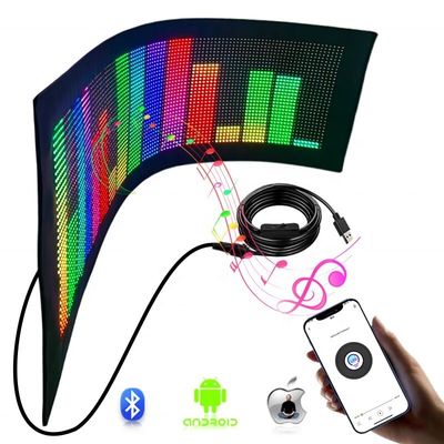 Ecrã de mensagens digitais portátil Pixel RGB LED Matrix Panel para publicidade flexível