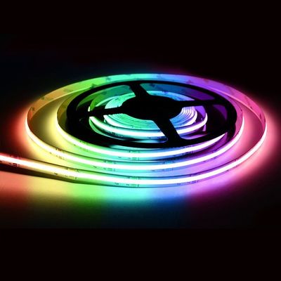 Iluminação de casa de férias colorida 24V RGBCW Lâmpada LED Cob endereçável com controlador e 6000lm