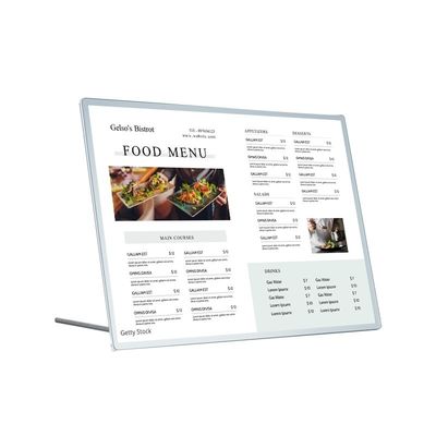 Caixa de luz LED de quadro de alumínio para ecrãs de menus e cartazes de cinema Design moderno