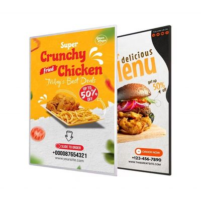 Quadro de alumínio retangular aberto caixa de luz ultra fina para LED painel de display do painel de menu