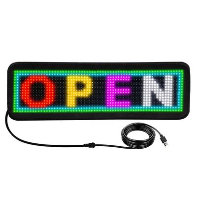 Display de carro com tela RGB matriz programável com autocolante ultra fino e controle de APP de telefone