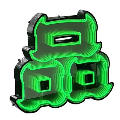 2024 Hot Products Customizado Neon Signs Infinity Mirror Letters Abyss Mirror Sign