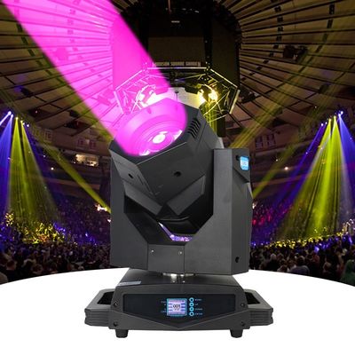 Luz de cabeça móvel LED Gobo Projector Dmx 230w Luzes de ponto de feixe LED com anel LED Rgb