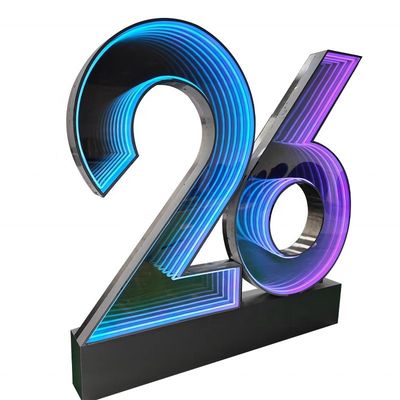 Loja Infinity Effect Neon Sign com Custom 3D Abyss Infinity Mirror Anúncio