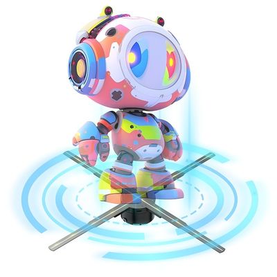 Exibição de ventilador LED 3D de alta resolução para soluções publicitárias eficazes