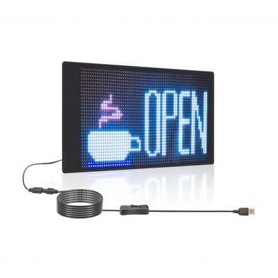 Auto Glow LED colorido com sensor ativado com exibição flexível e controle APP