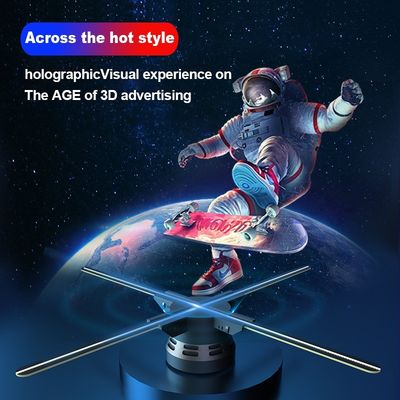 2024 Tecnologia 65cm 4 lâminas 3D Hologram Display Ventilador para Display Holográfico Interior