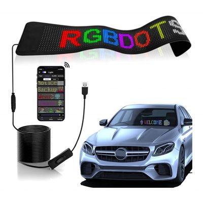 Programação RGB Car Sign Soft Panel LED Display para anúncio Mensagem de rolagem