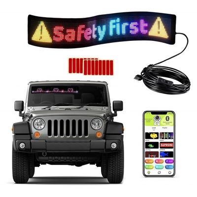 Controle de aplicativo de telefone mais recente Conteúdo editável Mensagem em movimento Display LED para cartaz de carro