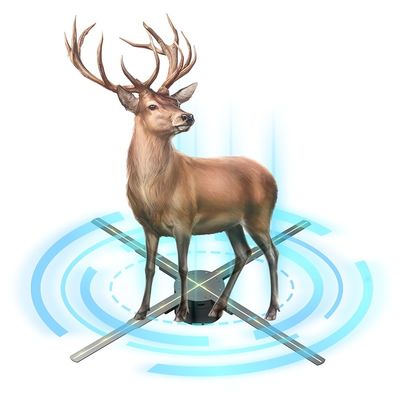 Tempo de resposta de 10ms Fano de Holograma de Natal 1.692MM Relação de Contraste para Display 3D Interior