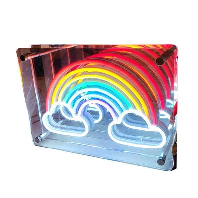 Acrílico Custom 3D LED Track Channel Letters Neon Mirror Infinity LED Sign Lighting