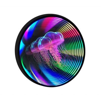 Holograma 3D colorido Ventilador Abismo Espelho Decoração para Lojas Comerciais 2024 Best Seller