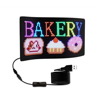 LED Car Taxi Retro Window Publicidade Display Digital Display de alta relação de contraste