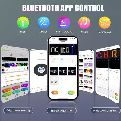 Relação de contraste ≤1/10000 Bluetooth Control LED Matrix Panel para Graffiti personalizado