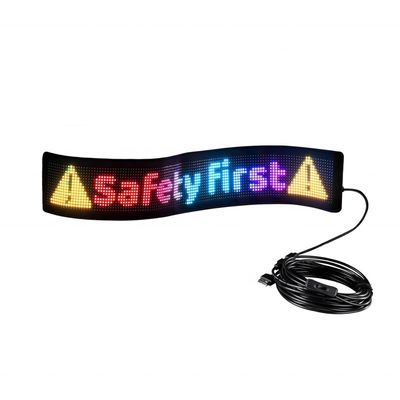 App Control LED Sign Board para Carros Scrolling Text Painel de Matriz de Display Digital