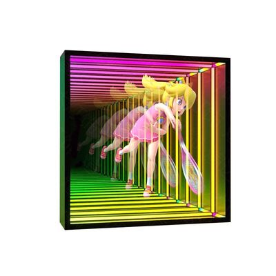 Decoração sofisticada Espelho Infinito 3D LED Holograma Ventilador com alimentação AC