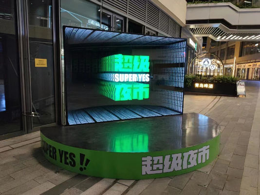 3D LED Holograma Ventilador Abismo Espelho Panfletos A Última Ferramenta de Publicidade