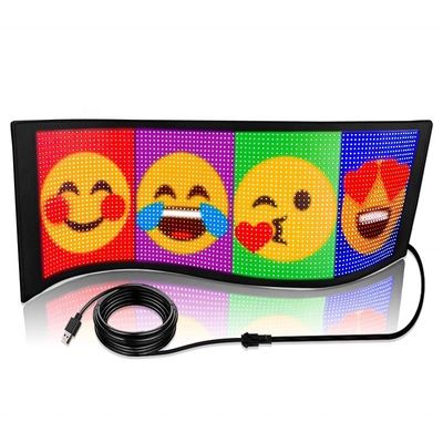 Smart APP controlada tela LED flexível para exibição de mensagem personalizada em sinalização interna