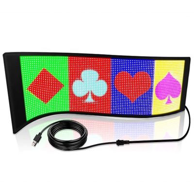 Mini Display LED Flexível 12*48 Pixels Programável Soft Dot Matrix Screen para Indoor