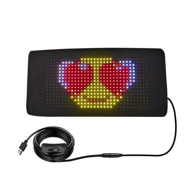 Lâmpada de publicidade de automóveis de sinalização digital LED interior com painel de matriz de LED USB/5V