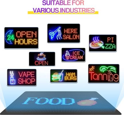 Sinal de carro de loja de LED personalizável com controle de aplicativo 5mm Painel de pitch de pixels Tamanho 672x122mm