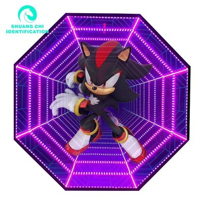 Fornecimento de energia AC 3D Hologram Fan Infinity LED Mirrors para 300000 horas de vida útil