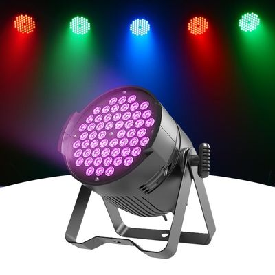 Luz LED de palco profissional 54 * 3W RGBW DMX Par Iluminação com ativação de som IP20