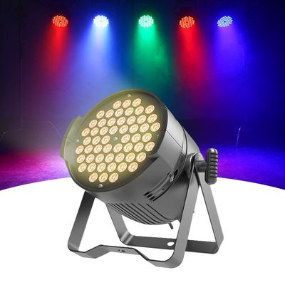 54pcs*3W Led Par pode iluminar luzes de palco com mistura de cores RGB/RGBW e controle DMX