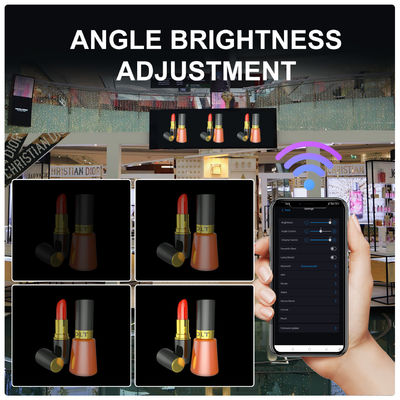 Ângulo de visão amplo 62cm Hologram Screen Fan para MP4/AVI/RMVB/GIF/JEPG/PNG/MKV Display