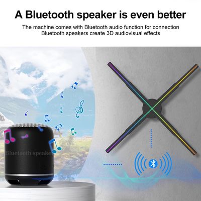 Função Splice 56cm 4Blades 1920*1080 5mm Pixel Pitch 3D Holograma Ventilador para Publicidade