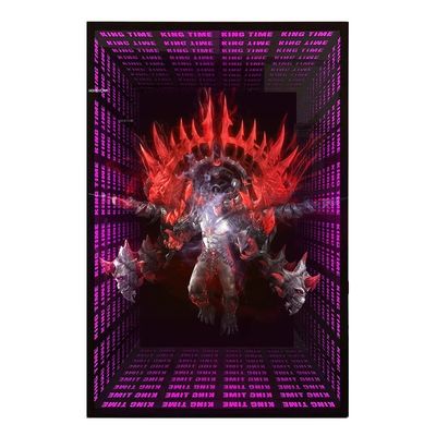 MirrorInfinity Mirror 3D LED com letras acrílicas e efeito holográfico 3D