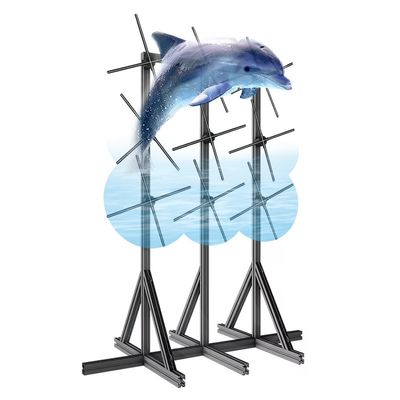 Função Splice 1800 Brilho LED Fan Projector de Holograma 3D para Display de Parede