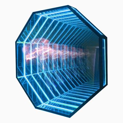 Delicado sinal de espelho LED personalizado com holograma 3D e 300000 horas de vida útil