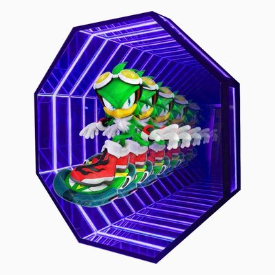 Decoração Lâmpadas Neno Lâmpadas Publicitárias Publicidade Holograma 3D LED Ventilador