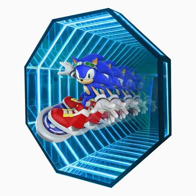 Leve as suas letras de marca para o próximo nível com o nosso Holograma 3D Abismo Espelho LED Ventilador