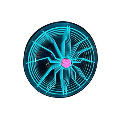 Cartão de Neon de Espelho Infinito de Aço Inoxidável Personalizado para Decoração de Lojas 2024